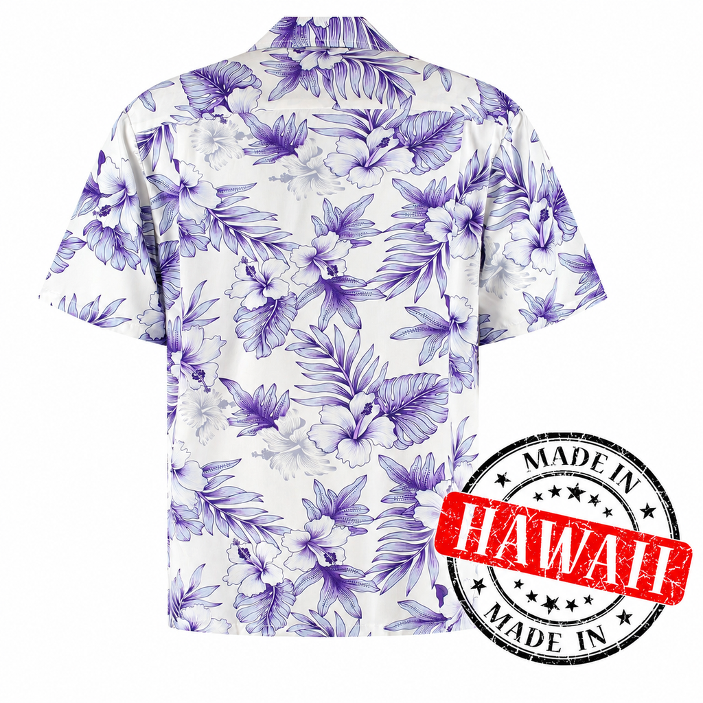 Maui Lavendel – Hawaii shirt voor heren, foto 2