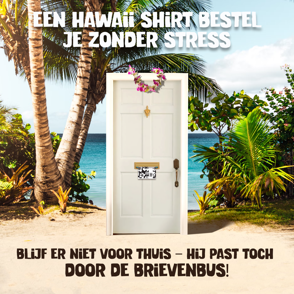 Hawaii Bloemen Blauw – Hawaii shirt voor heren, foto 6