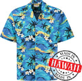 Tropisch Hawaii Blauw – Hawaii shirt voor heren | Original Aloha