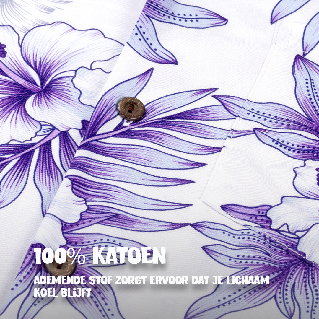 Maui Lavendel – Hawaii shirt voor heren, foto 5