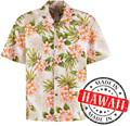 Tropisch Wit – Hawaii shirt voor heren | Original Aloha