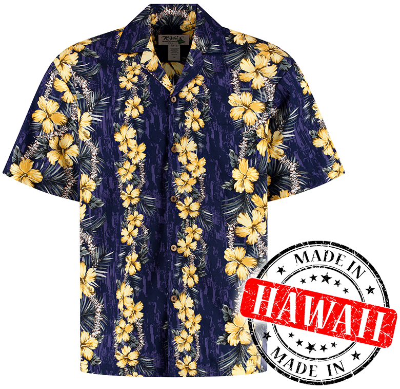 Haleiwa Paars – Hawaii shirt voor heren | Original Aloha