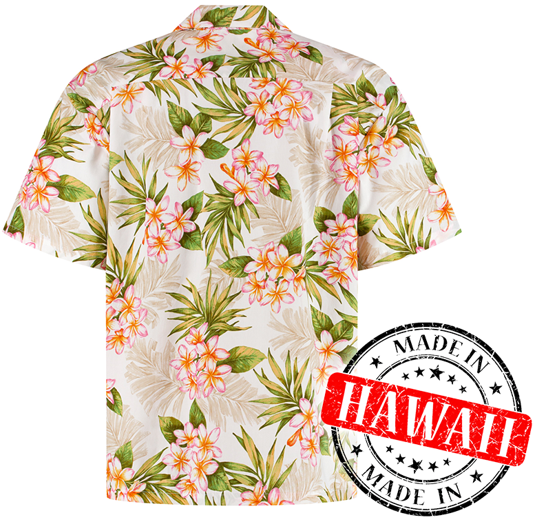 Tropisch Wit – Hawaii shirt voor heren, foto 2
