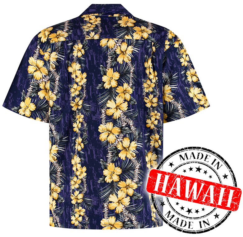 Haleiwa Paars – Hawaii shirt voor heren, foto 2